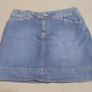 Jean mini skirt